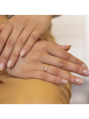 Yiğitbaşı Gold 14 Ayar Fancy Yüzük (3602)