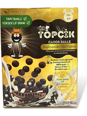 Aşçı Anne Topçik Keçiboynuzlu Tahıl Gevreği | Şekersiz – Katkısız | Çocuklar İçin | 180g