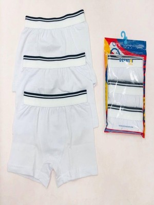 %95 Pamuk 3'Lü Erkek Çocuk Boxer