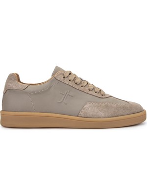 Tamer Tanca Erkek Hakiki Deri Vizon Sneakers & Spor Ayakkabı 233 5100 Erk Ayk Y25 Vızon Dr/suet