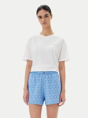 Tommy Hilfiger Kadın Mavi Şort Takım UW0UW05760