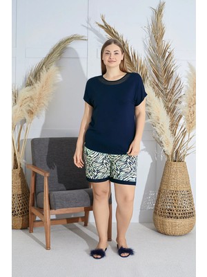 Sevim 15845 Bayan Battal Boy Şort Takım 25Y