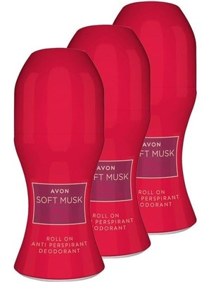 Avon Soft Musk Delice Velvet Berries Kadın Roll-On Deodorant 50 ml Kırmızı Orman Meyveleri