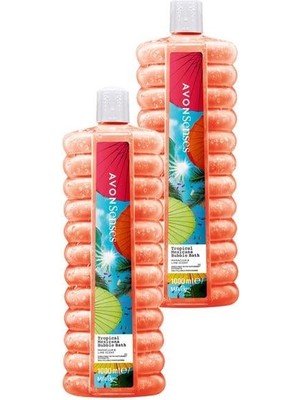 Avon Tropical Mexicana Çarkıfelek ve Limon Kokulu Banyo Köpüğü 1 Lt. Ikili Set