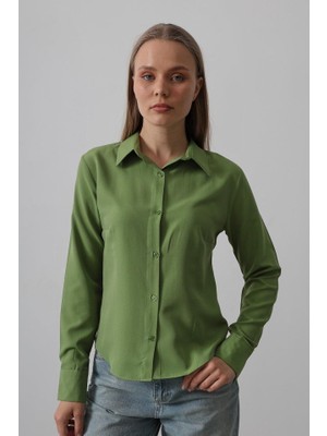 Deridün Yıldız Shoes Basic Gömlek - Çağla Yeşili