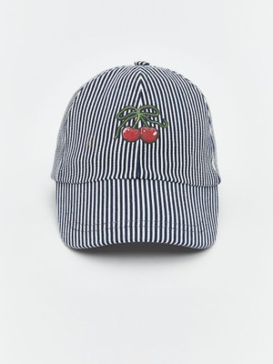 Kiraz Baskılı Kadın Kep Şapka  (S5)