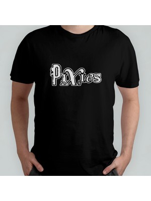 Pixxa Pixies Punk Rock Unisex %100 Pamuklu Bisiklet Yaka T-Shirt Model 1