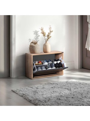 Adore New Step Oturaklı Ayakkabılık - Tori / Antrasit