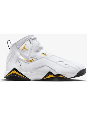 Nike Jordan True Flight  Basketbol Ayakkabısı 342964-107 (Yarım Numara Büyük Almanızı Öneririz) Beyaz-Sarı - 43