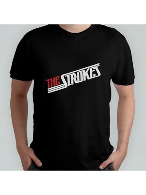 Pixxa The Strokes Unisex %100 Pamuklu Bisiklet Yaka T-Shirt Model 4