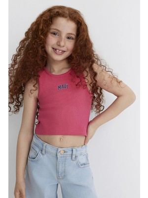 Mavi Mavi Logo Baskılı Pembe Atlet 7610336-71111