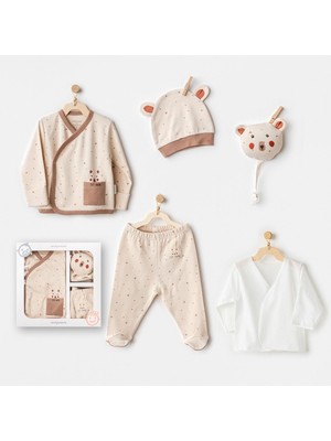 Andywawa AC25020 Adventurous Bear 5'li Hastane Çıkışı Beige