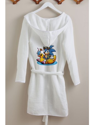 Tuğba Kuğu 4 Kat Müslin Bornoz - Summer Vibes