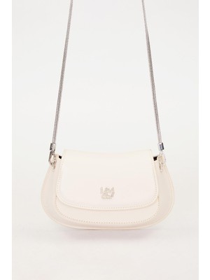 Krem Metal Askılı Omuz Çanntası