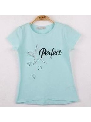 Toontoy Kız Çocuk Perfect Yıldız Baskılı Tişört