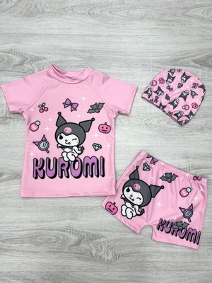 Milays Life Home Collection 3 Parça Boneli Tişörtlü Şortlu Deniz ve Havuz Mayosu
