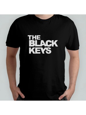 Pixxa The Black Keys Unisex %100 Pamuklu Bisiklet Yaka T-Shirt Model 4