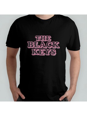 Pixxa The Black Keys Unisex %100 Pamuklu Bisiklet Yaka T-Shirt Model 2