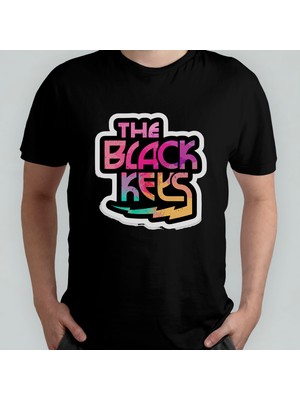 Pixxa The Black Keys Unisex %100 Pamuklu Bisiklet Yaka T-Shirt Model 3