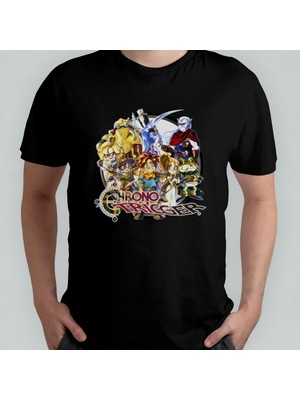 Pixxa Chrono Trigger Unisex %100 Pamuklu Bisiklet Yaka T-Shirt