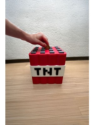 Minecraft Tnt Tasarımlı Kumbara