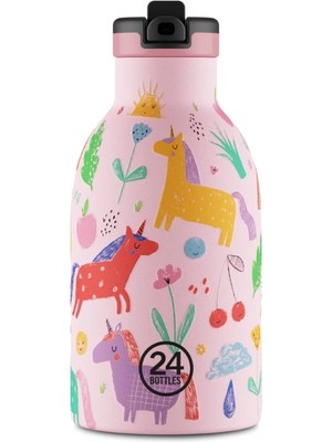 24 Bottles Clima Bottle Magic Friends 330 ml Paslanmaz Çelik Termos Renkli Tasarım ile Günlük Kullanım İçin
