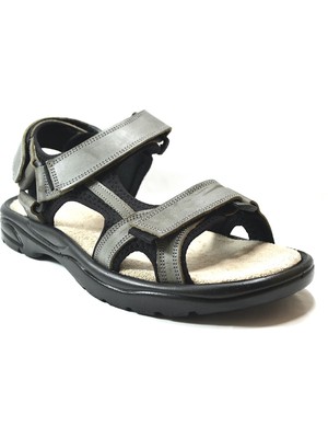 Onlo Ayakkabı DK.391-2 Hakiki Deri Cırtlı Anatomik Erkek Spor Sandalet