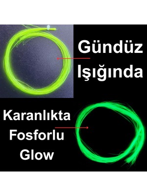 ea genset Çapari Simi Fosforlu Karanlıkta Parlayan, Sarı Glow / Luminous In The Dark, Ultraviyole (Uv) Neon Işıkta Parlayan 1 Adet Poşet