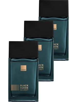 Avon Black Suede Secret Erkek Parfüm EDT Üçlü Set