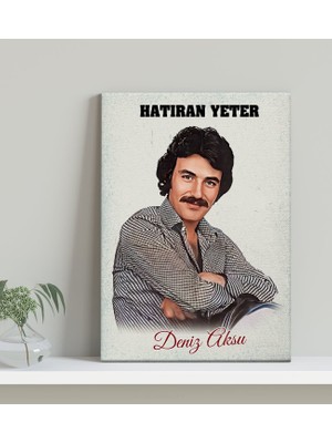 Bk Gift Kişiye Özel Ferdi Tayfur Hatıran Yeter Tasarımlı Kanvas Tablo -1 (30X50)