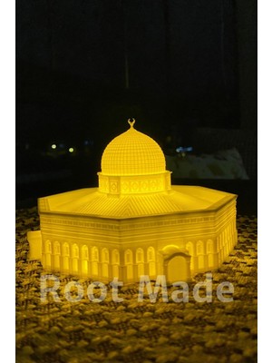 Mescid-I Aksa Tealight Mumluk Islami Dekoratif Obje Razaman Hediyesi Dini Hediyeler