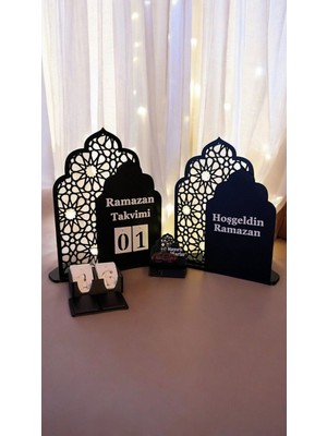 Ramazan Süsleri Seti - Ramazan Takvim, Hoşgeldin Ramazan ve 6'lı Hurmalık