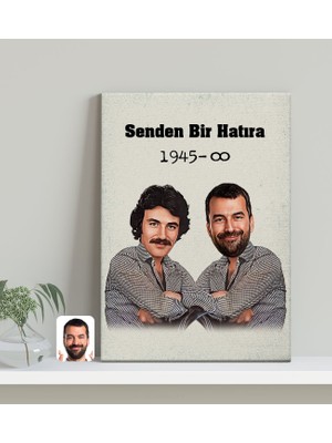 Bk Gift Kişiye Özel Ferdi Tayfur Hatıran Yeter Tasarımlı Kanvas Tablo -2 (30X50)