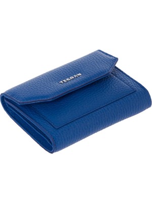 Tergan  Mavi Hakiki Deri Kadın Cüzdan - S1CB00005809-H0Y