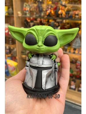 Baby Yoda Figür, Mandalorian Yoda Heykeli, Star Wars Fan