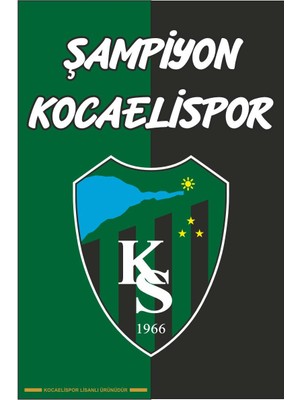Kocaelispor Lisanslı 100X150 Balkon Bayrak Parçalı
