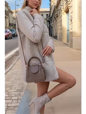 Kadın Şık Mini City Pu Deri El Omuz Çantası Kompakt Fonksiyonel Tasarım Şık Görünüm Trend Tasarım