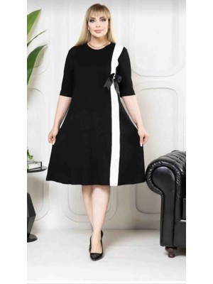 Kadın Önü Fiyonk Detaylı Elbise