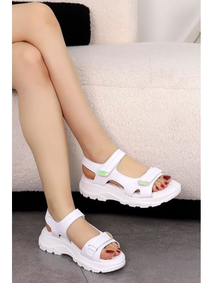 Dm 1300 Cırtlı Düz Taban Sandalet
