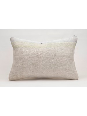 El Yapımı Kilimden Yapılmış Vintage Kırlent Kılıfı, Yün, 40X60 cm