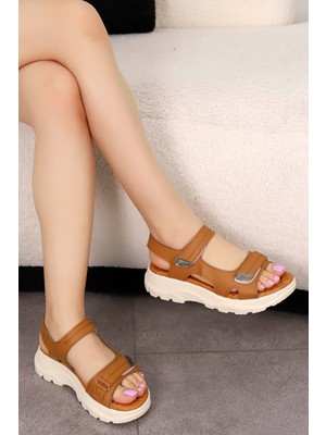 Dm 1300 Cırtlı Düz Taban Sandalet