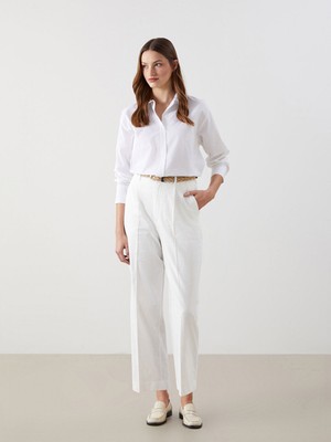 Lc Waikiki Yeni Sezon Beli Kemerli Havuc Kesim Kadin Pantolon - S5J360Z8