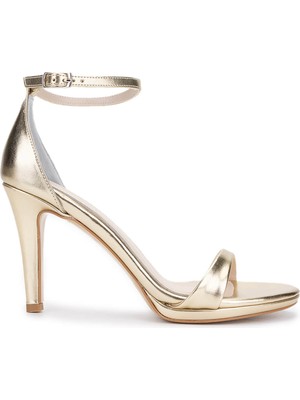 Tamer Tanca Kadın Vegan Dore Topuklu Ayakkabı 1131 001 Bn Ayk Y25 Dore