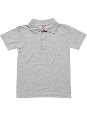Unisex Çocuk Polo Yaka Kısa Kol Okul T-Shirt