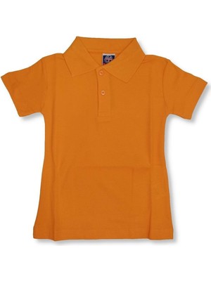 Unisex Çocuk Polo Yaka Kısa Kol Okul T-Shirt