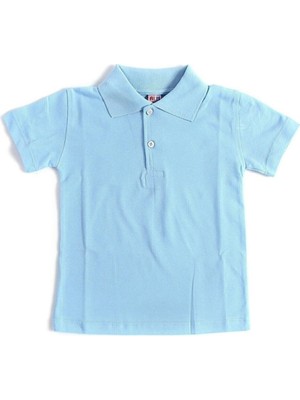 Unisex Çocuk Polo Yaka Kısa Kol Okul T-Shirt