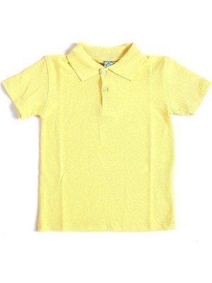 Unisex Çocuk Polo Yaka Kısa Kol Okul T-Shirt