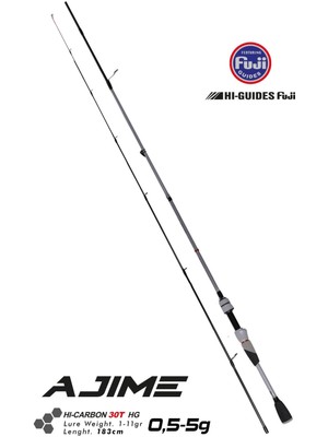 Fujin Ajime 183CM 05-5gr Lrf Kamışı Yüksek Hi-Carbon Malzeme ile Hafif ve Dayanıklı Tasarım