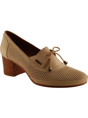 Venüs 1374Y Hakiki Deri Kadın Anatomik Ayakkabı Bej Ç