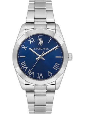 U.s Polo Assn. USPA1114-07 Quartz Çelik Gri Mavi Kadran Erkek Kol Saati